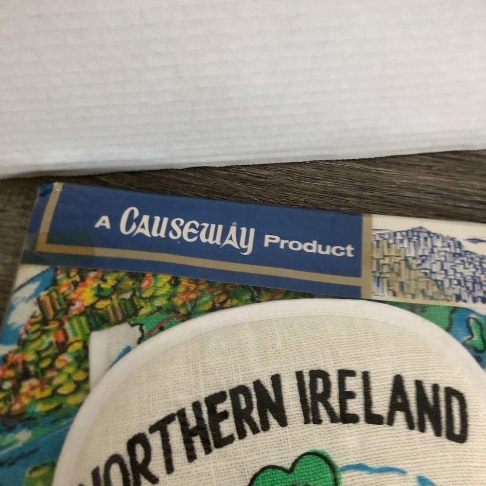 Vtg Northern Ireland Kitchen Linen Set - Picture 8 of 9